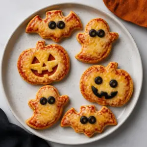 Halloween Mini Pizzas