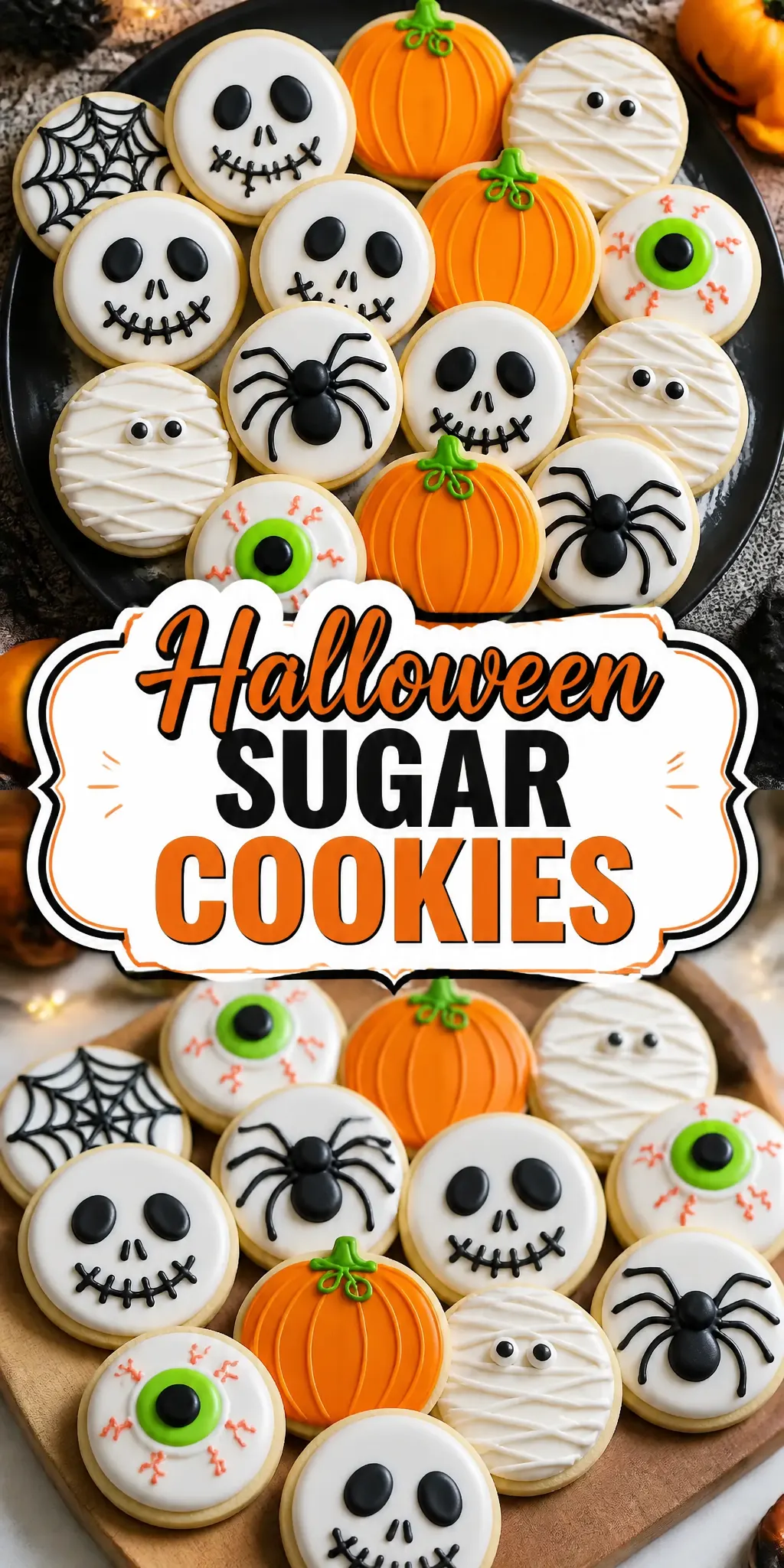 Halloween Sugar Cookies Pinterest pin