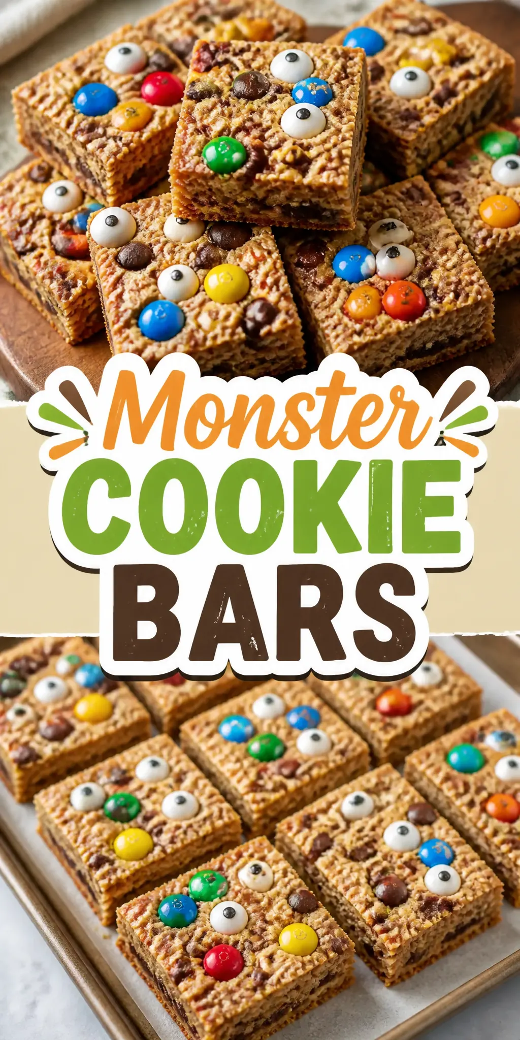 Monster Cookie Bars Pinterest pin
