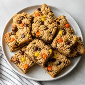 Monster Oatmeal Chocolate Chip Cookie Bars