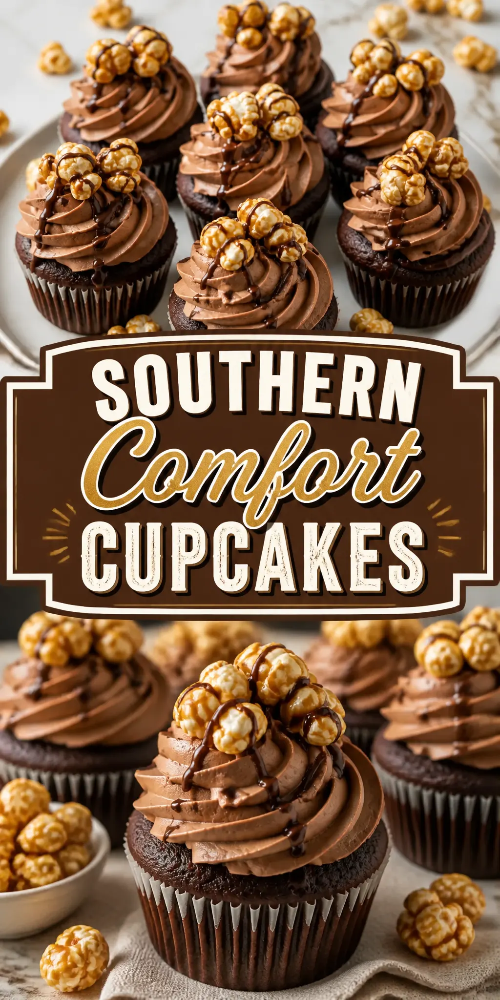 Southern Comfort Cupcakes Pinterest pin